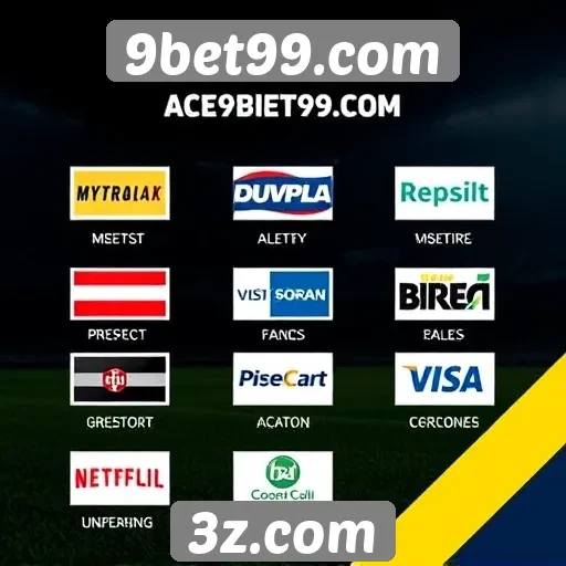 Métodos de pagamento aceitos no 9bet99.com